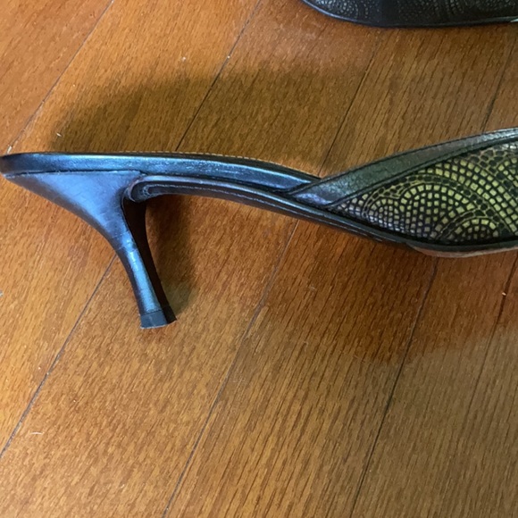 Cole Haan Bronze and Gold Mules - Picture 3 of 4